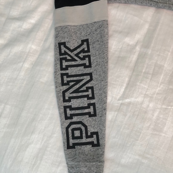 Grey PINK hoodie, size Small - Picture 2 of 2